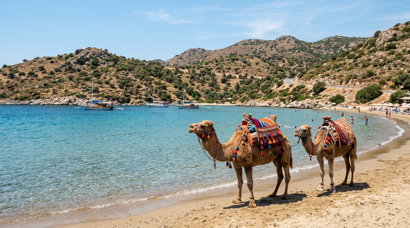 Camel Beach (Kargı Koyu) Rehberi: Bodrum'un Develi Plajı